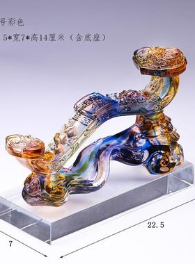 琉璃如意摆件摆件龙凤呈祥送闺蜜结婚礼物开业新居乔迁家居礼品