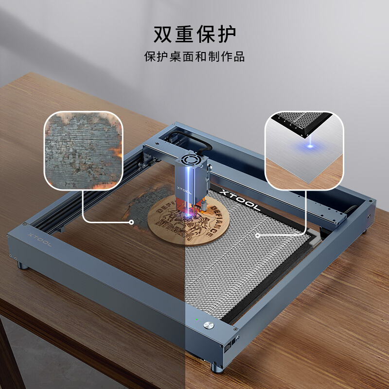 xTool D1 Pro 激光雕刻机蜂窝板金属木板亚克力切割垫板保护板 - 图0