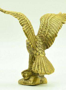 速发纯铜老室雄鹰大鹏展翅大展宏图办公鹰客厅汽车工艺礼品送礼摆