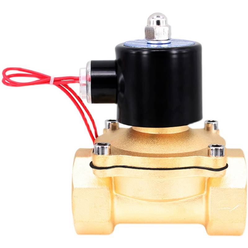 极速全铜常闭电磁阀水阀AC220V 开关阀DGC24V 气阀4分6分1寸2寸控 - 图1