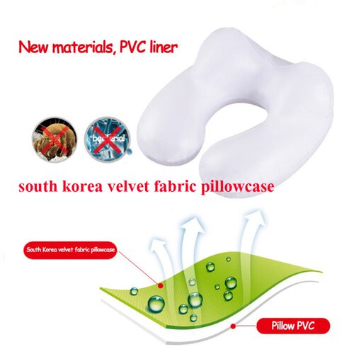 新品U-Shape Travel Pillow for Airplane Inflatable NWeck Pill - 图3