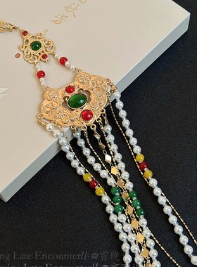 极速天音古风长款流苏平安锁压襟F禁步国风古装汉服马面裙腰