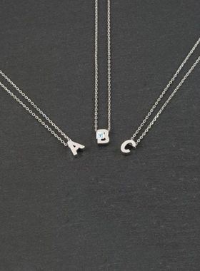 极速Fashion Gold Chain Initial Charms NecklaOce Pendant Meta