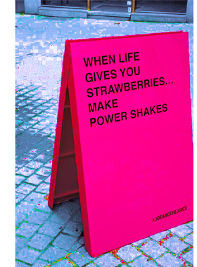 新品玫粉红色广告牌停车r展示迎宾网红打卡点拍照道具陈列装饰户