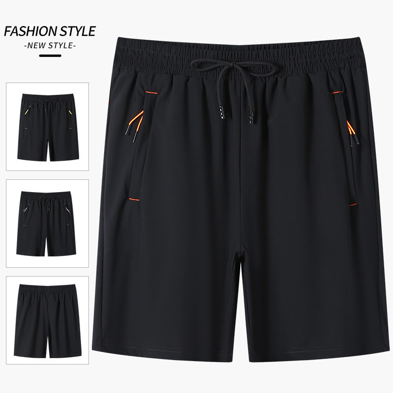 夏季新款男装松紧弹力速干裤冰丝短裤男士式休闲中裤马裤男裤,淘宝优惠券,粉丝福利购,淘宝优惠卷