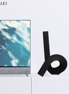 北欧创意轻奢音符造型树脂工艺品桌面摆件家居样板房软装饰品