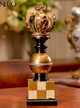 创意国际象棋树脂摆件家居橱窗样板房玄关家居装饰品棋子树脂摆设