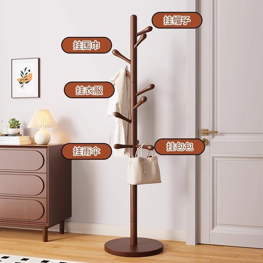 Вешалка для одежды из 100% чистого массива дерева без запаха.