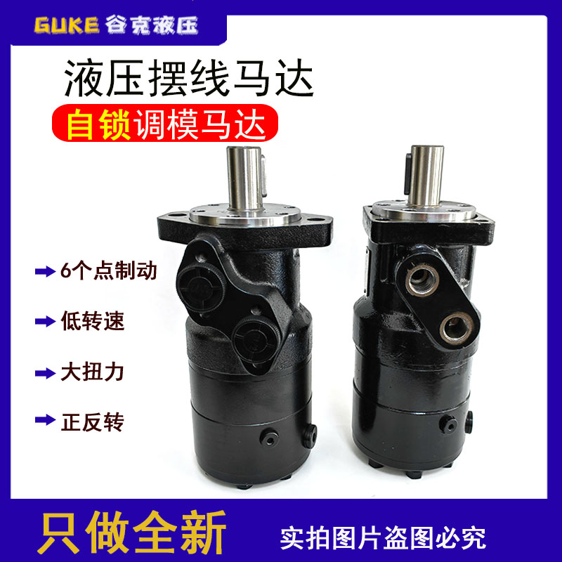 极速液压马c达自锁马达BM2-200/160/BMR315摆线马达制动调模煞车 - 图0