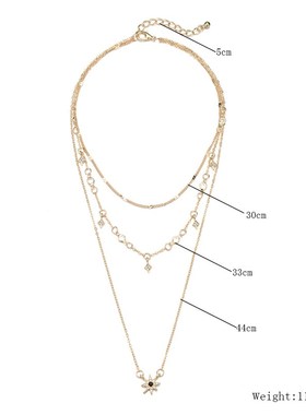 极速Fashion perksonality geometric fashion simple multi-laye