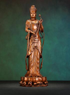 铜欣祥紫铜《西方三圣》势至 观音 阿弥陀佛 家居办公室桌面摆件