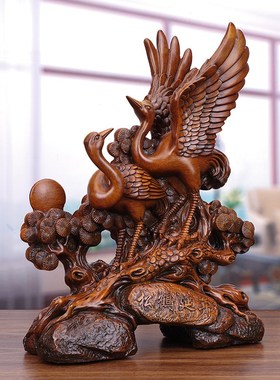 速发松鹤延年摆件礼鹤祝寿礼物仙品老人爷爷奶奶寿寿过大生日实用