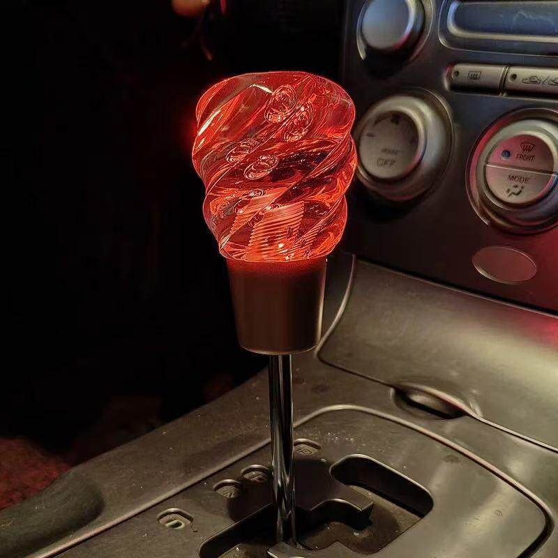 jdm汽车改装发光水晶档把头七彩灯光排档头手动自动档通用个性 - 图1