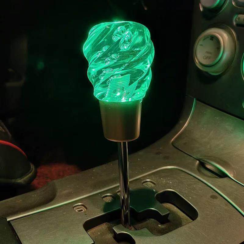 jdm汽车改装发光水晶档把头七彩灯光排档头手动自动档通用个性 - 图2