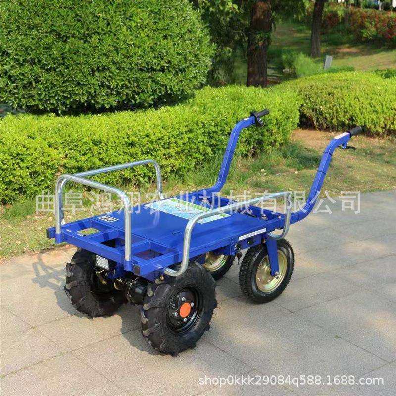 家用农用四轮电动手推车搬运车全自动运输山地越野爬坡手推平板车,淘宝优惠券,粉丝福利购,淘宝优惠卷