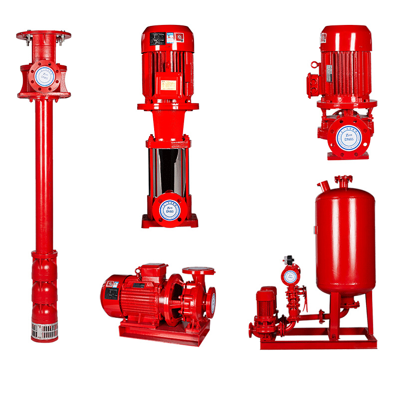 XBD消防泵室内外消火栓泵增压稳压设备立式管道长轴泵喷淋水泵3cf-图3
