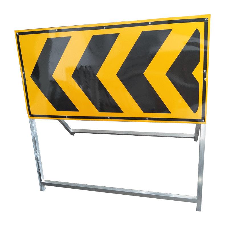 可折叠前方施工反光标志牌道路指示牌交通路标注意安保警示牌 - 图1