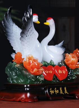 热销天鹅摆件一对大号新房客厅家居D摆设装饰品送闺蜜朋友结婚创