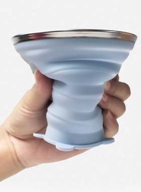 极速Folding Cup Foldable CollapsibleG Telescopic Silicone Wa