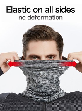 极速Thick Winiter Men Scarf Outdoor Windproof Dustproof Elas