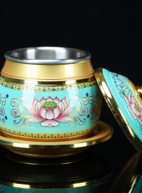 速发彩供杯水用水杯供佛杯圣水杯家用仙家观音莲花贡杯佛具净品