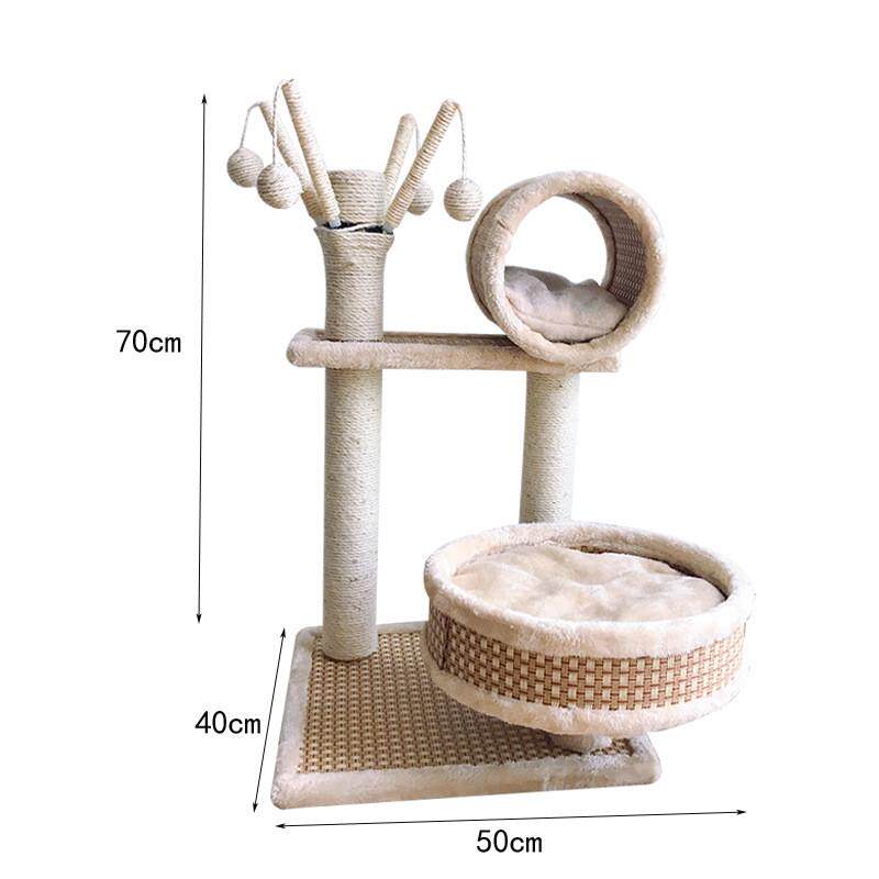 么么派猫跳台猫窝剑麻磨爪猫抓柱猫玩具四季可用藤席猫爬架代发,淘宝优惠券,粉丝福利购,淘宝优惠卷