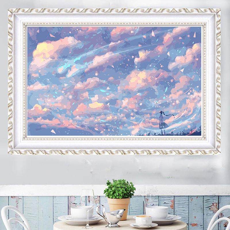 钻石画2025新款卡通风景5d点贴钻十字绣客厅卧室学生简单小幅满钻,淘宝优惠券,粉丝福利购,淘宝优惠卷