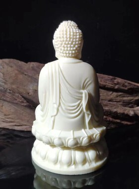 极速象牙果佛像释迦摩尼佛观音摆件车载装饰家居庭V院工艺品禅意