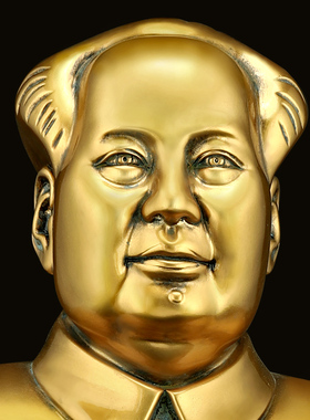 速发摆件一代伟人像泽东半身毛客厅老板办公室酒柜朋饰品送装友