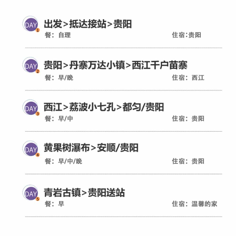 26人特色团5天4晚黄果树瀑布+小七孔+西江苗寨+丹寨 贵州旅游度假 - 图1