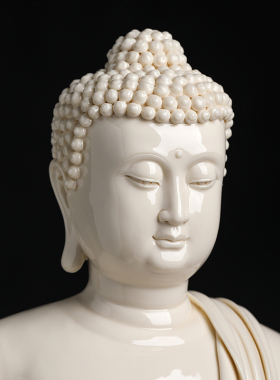 新品东方三圣日光月光菩萨像佛A像供奉家用药师佛陶瓷摆件仿古瓷