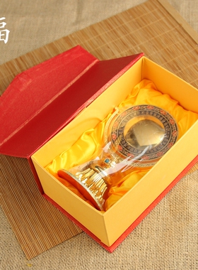 新品博福合金h准提镜可调节家用供奉供具菩萨宝镜子礼盒包装摆件