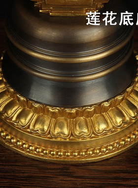 新品博福黄铜噶当塔菩提复古w舍利塔供奉用品摆件寺庙家用超大号