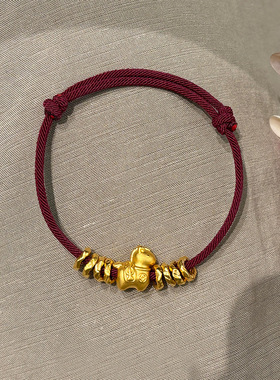 新中式马年本命红绳手链