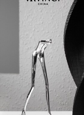 新品新品现代简约创意树t脂环纹纽带摆件售楼处样板间客厅书房软