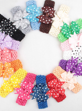 极速24 Colors 8.5 CM Grosgrain Ribbon Dovetail BowknotY Head