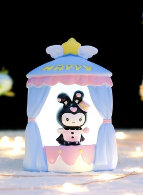 极速马戏团小夜灯少女心生日礼物房间装饰M摆件学生礼物桌面摆饰