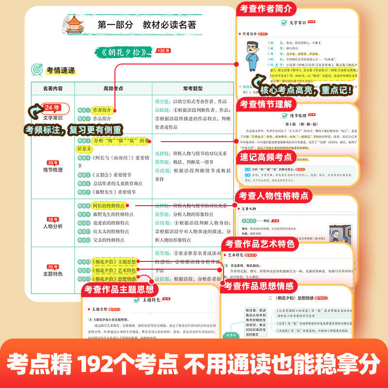 2026新版作业帮初中名著导读考点精练名著速记考点七八九年级上下册初中生语文课外名著阅读题初一二三中考阅读名著专项提升训练