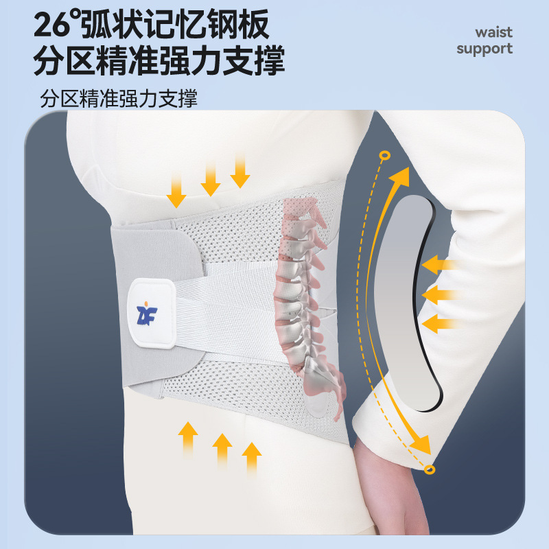 【罗达菲】2025新款护腰带热压D33 加宽支撑护腰间盘劳损腰椎突出 - 图2
