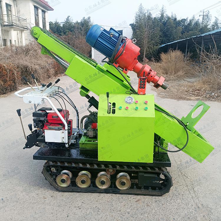 潜孔锤破碎成孔钻机 履带式打井打桩一体机 冲击旋转多用途钻探机 - 图0