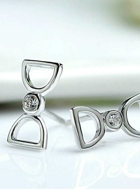 极速MM韩版新款热卖时尚气v质镶锆石超闪女生项链配套耳饰生日情