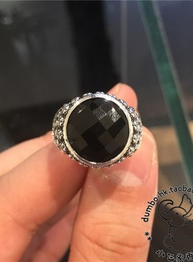 极速Thomas Sabo 汤v玛士 纯银 玛瑙 骷髅头 戒指 TR2005