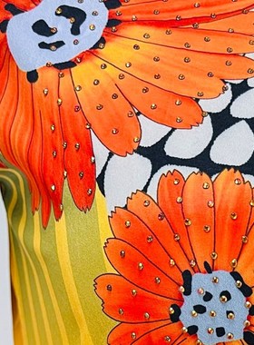 极速New Fashionk  Shirt collar With Diamond African chiffon