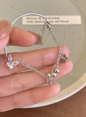 极速魂牵梦萦~蝴蝶手链q女款夏轻奢小众设计精致ins冷淡风网红闺