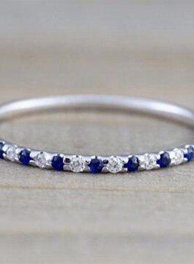 新品Rings European and American multicolor dOiamond womens