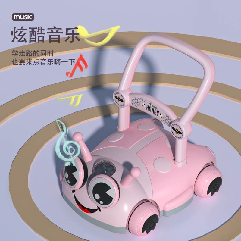 极速婴儿学步车防o型腿手推v车多功能防侧翻女孩男孩6到18-24个月 - 图1