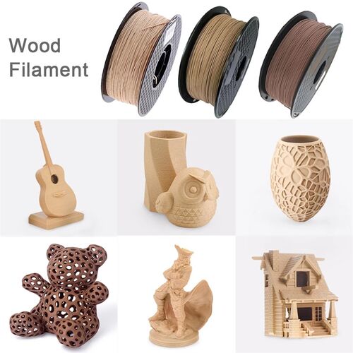 新品3D Wooden PLA 3D Printer Filament 1.7L5mm 1kG/500G/250G - 图1