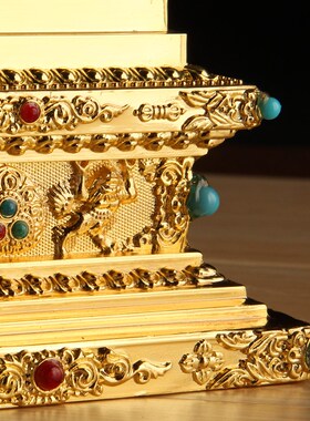 速发博福亚克泊水晶宝塔菩花塔莲提舍利塔尼力尔工艺供奉家用摆件