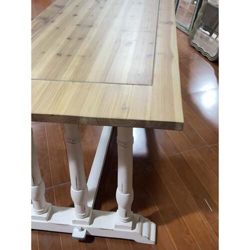 出口欧洲法式乡村风格纯实木复古雕花家具大板桌餐桌茶几中岛台 - 图3