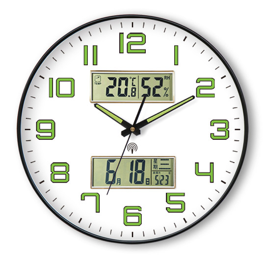 Leuchtende Uhr, Wanduhr, stanzfreies Wohnzimmer, modernes, minimalistisches Schlafzimmer, geräuschlose Quarzuhr, Wandbehanguhr, Heimuhr